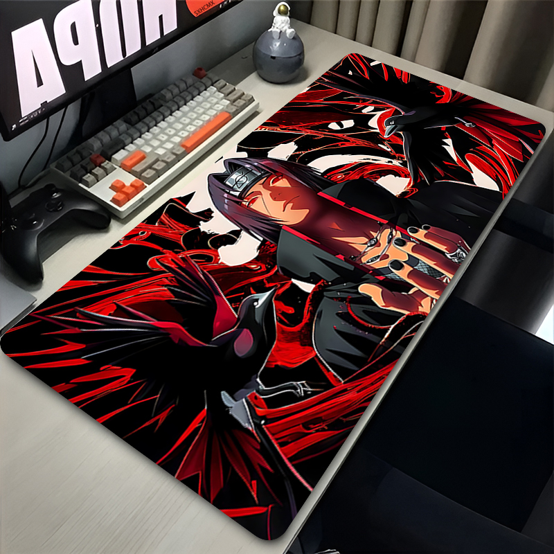 Gaming Keyboard Easy To Clean - Mouse Pad Gamer Büyük XXL Uchiha