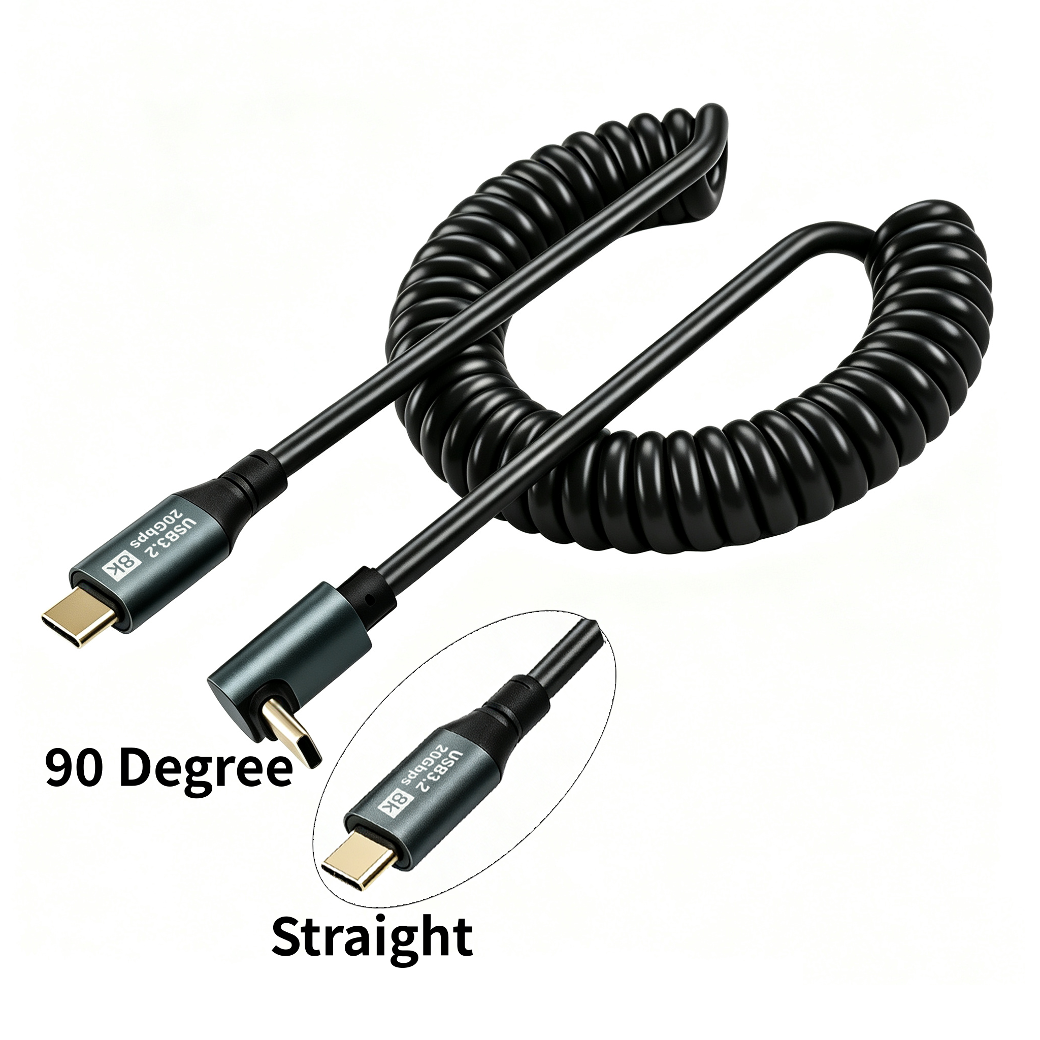 Coiled Usb Cable - 1.5m USB C - C Sarmal