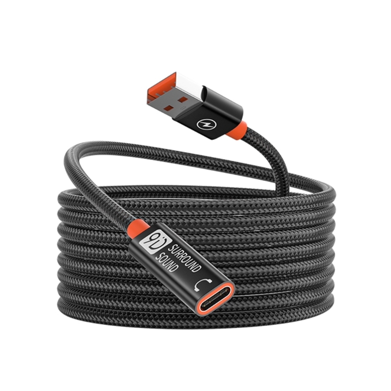 Coiled Usb Cable - USB A Erkek Tip C Dişi