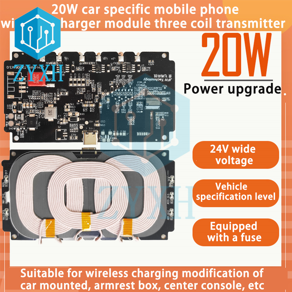 Coiled Usb Cable - 20W 22W araba kablosuz şarj cep