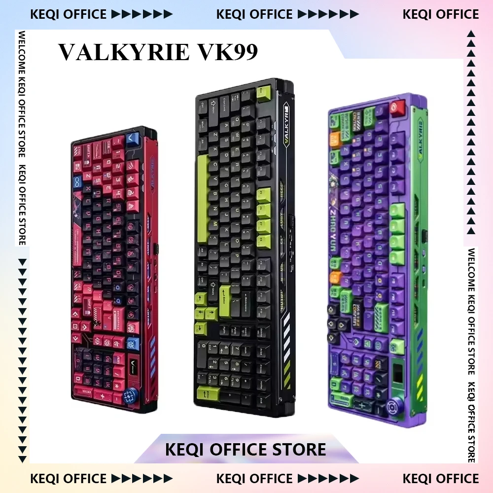 Gaming Keyboard Hot Swappable - VALKYRIE VK99 Mekanik Klavyeler RGB Kablosuz