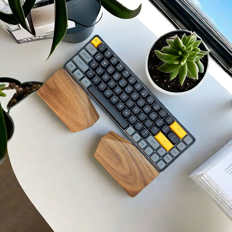 Wrist Rest Wood - 65%-75% Alice Mekanik Klavyeler için Bölünmüş