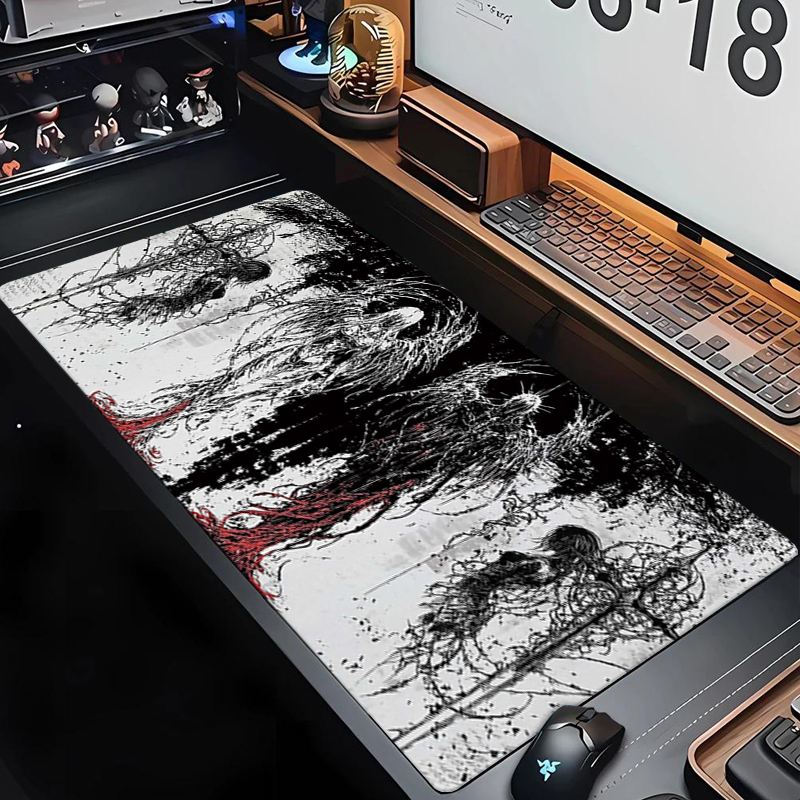 Gaming Keyboard Mouse - Karanlık Melek Sanat Tasarımı Büyük Boy