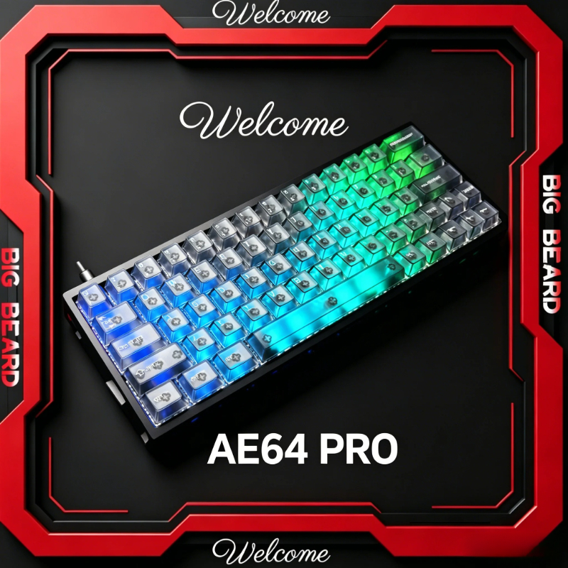 Gaming Keyboard Hall Effect Switches - Everglide AE64 Pro HE Oyun Klavyesi