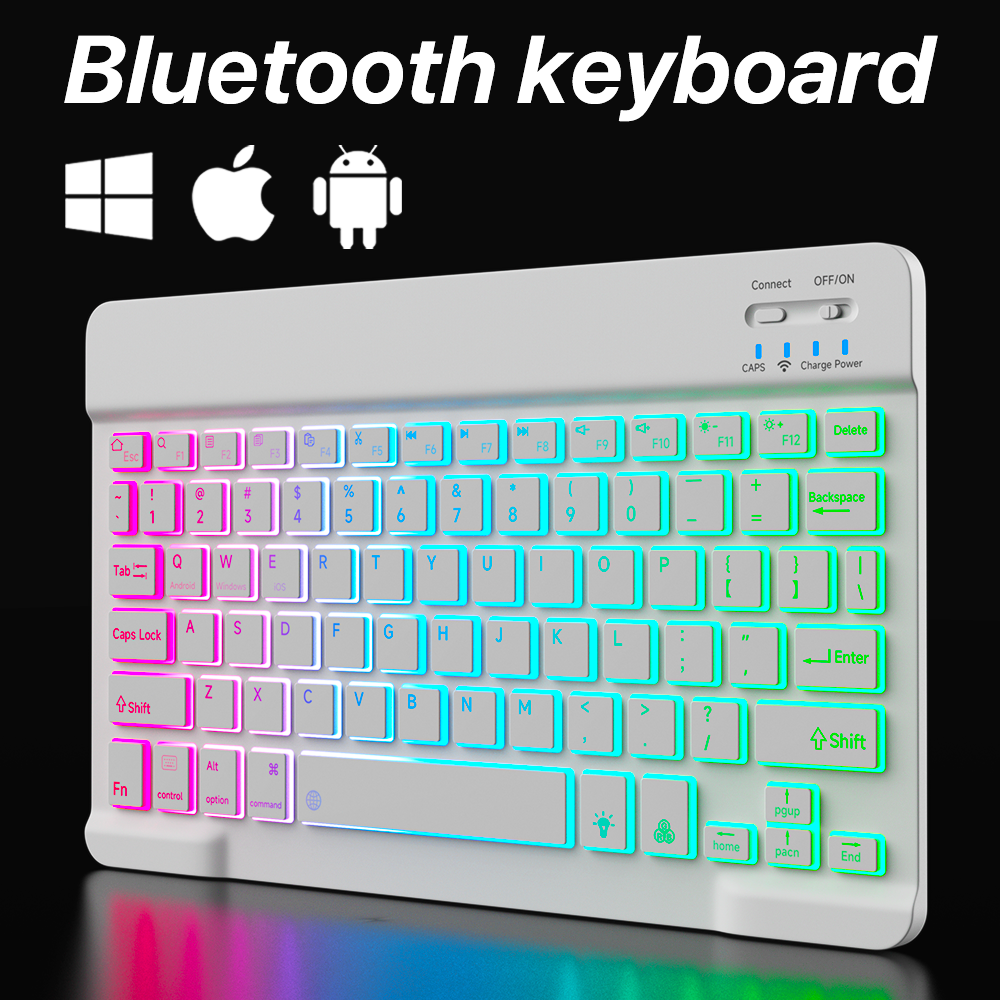 Gaming Keyboard Wireless - Arkadan aydınlatmalı arka ışık Bluetooth klavye