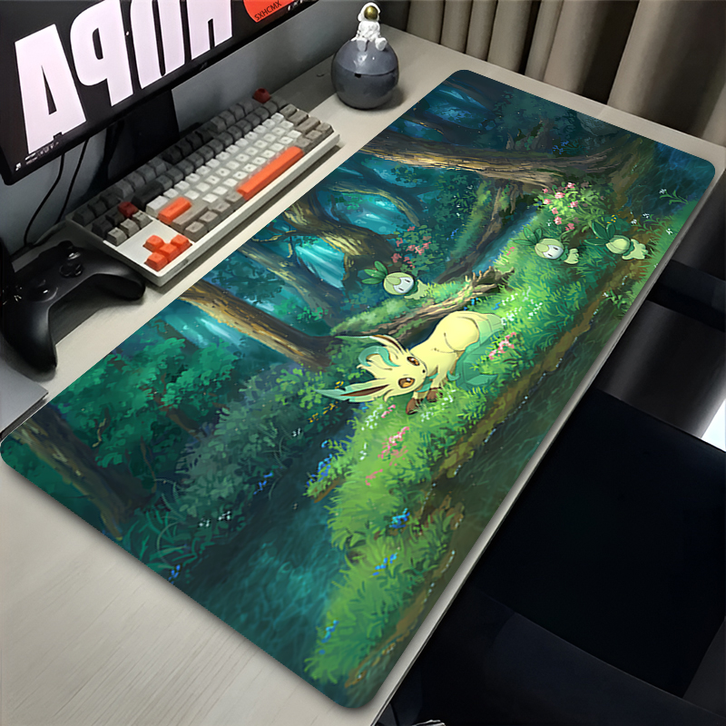 Gaming Keyboard Easy To Clean - Mouse Pad Gamer P-pokemon Leafeon Büyük