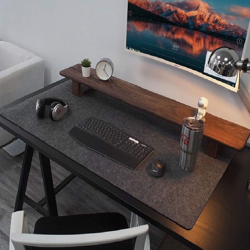 Gaming Keyboard Mouse - 80cm X 40cm koyu gri büyük