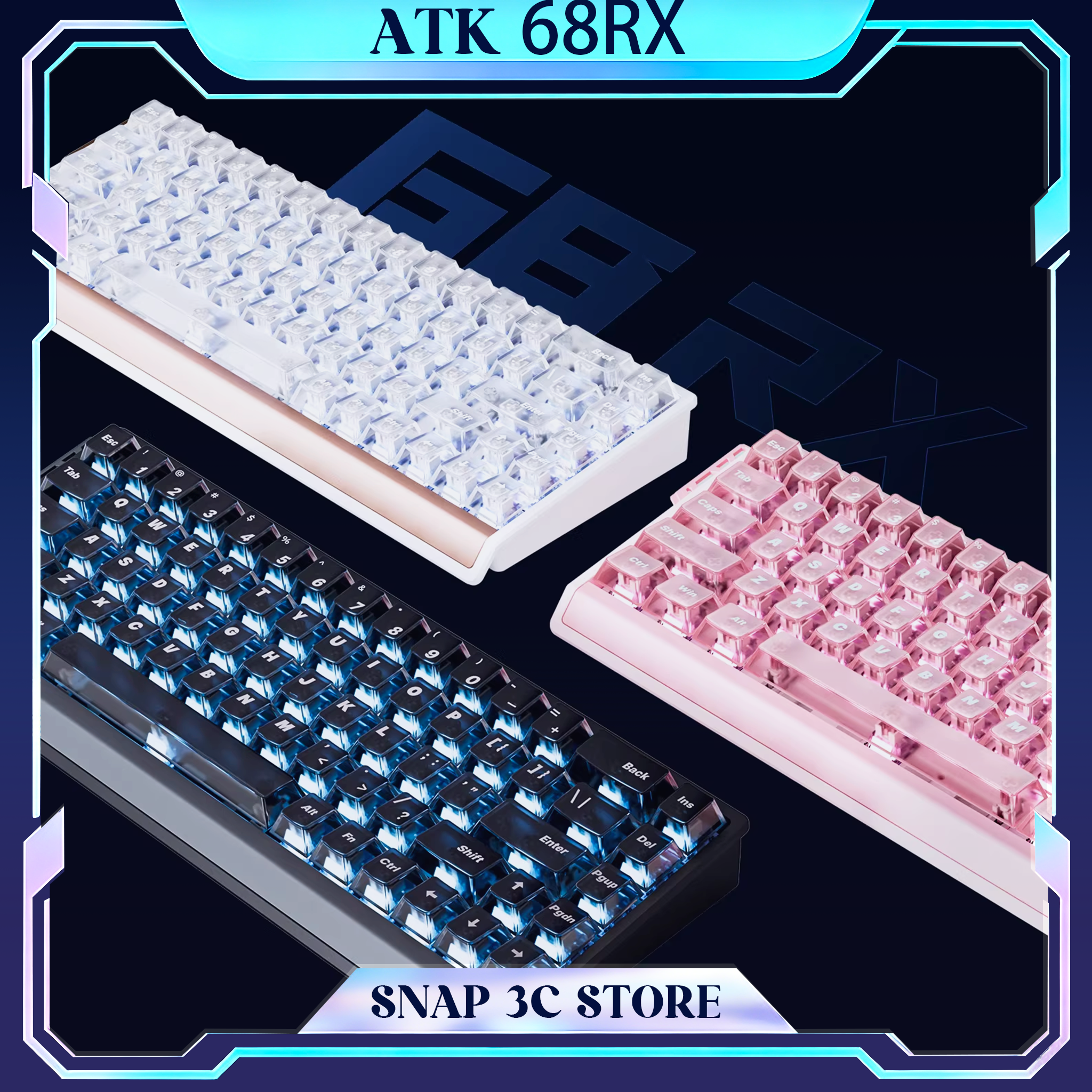 Gaming Keyboard Hall Effect Switches - ATK 68RX Manyetik Anahtarlı Oyun Klavyesi