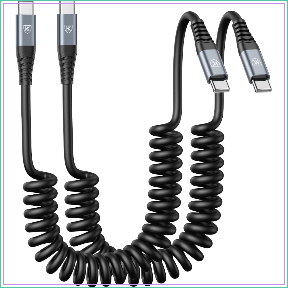 Coiled Usb Cable - 2'li Paket Sarmal USB C -