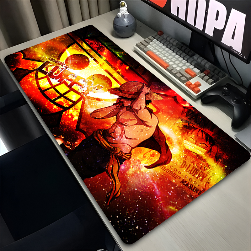 Gaming Keyboard Easy To Clean - Büyük Mouse Pad Tek Parça Luffy