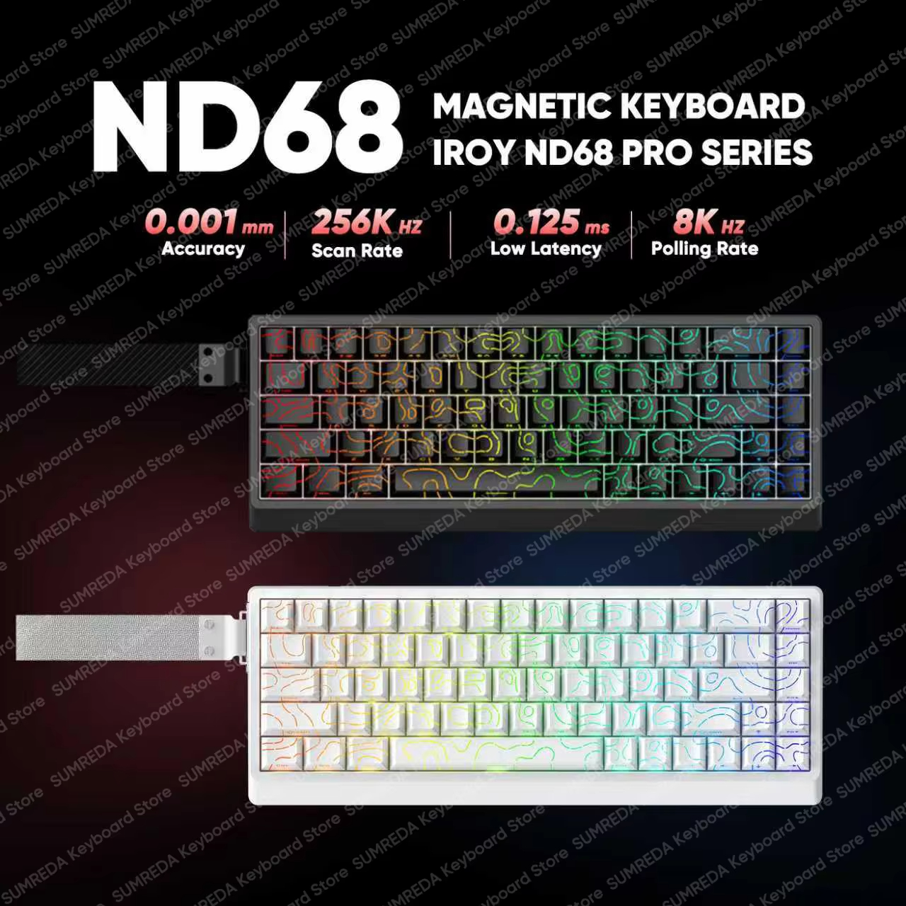 Gaming Keyboard Hall Effect Switches - IROK ND68 Pro Oyun Mekanik Klavyesi