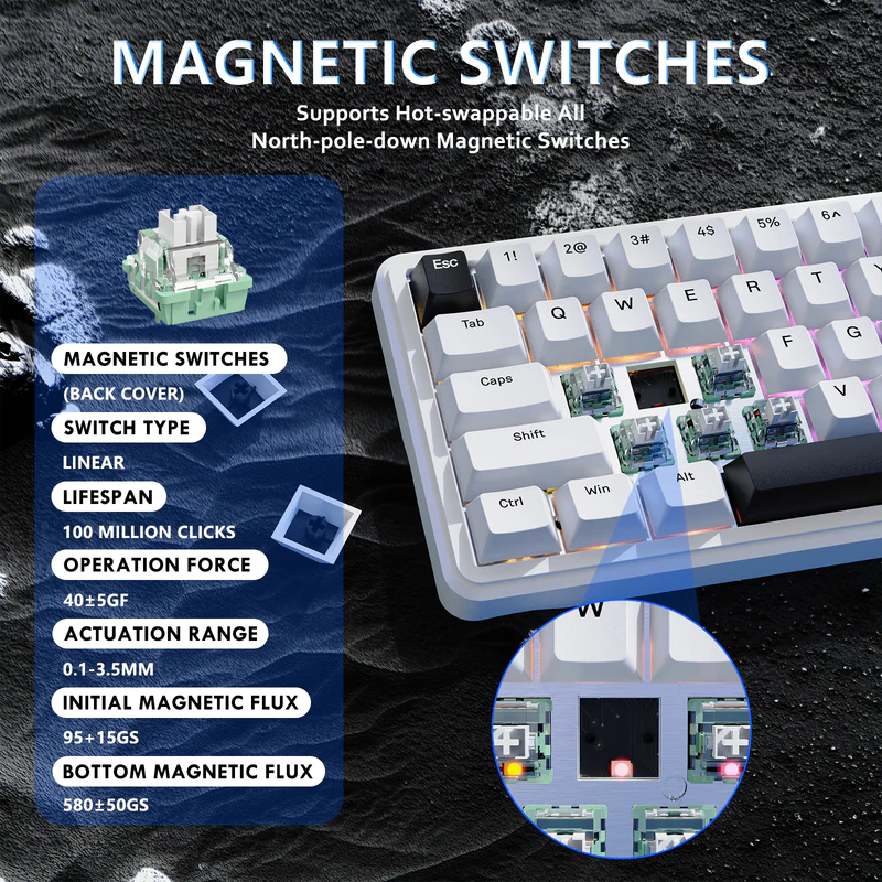ATTACK SHARK X65 HE %65 Kablol - Gaming Keyboard Hot Swappable incelemesi ve fiyatı