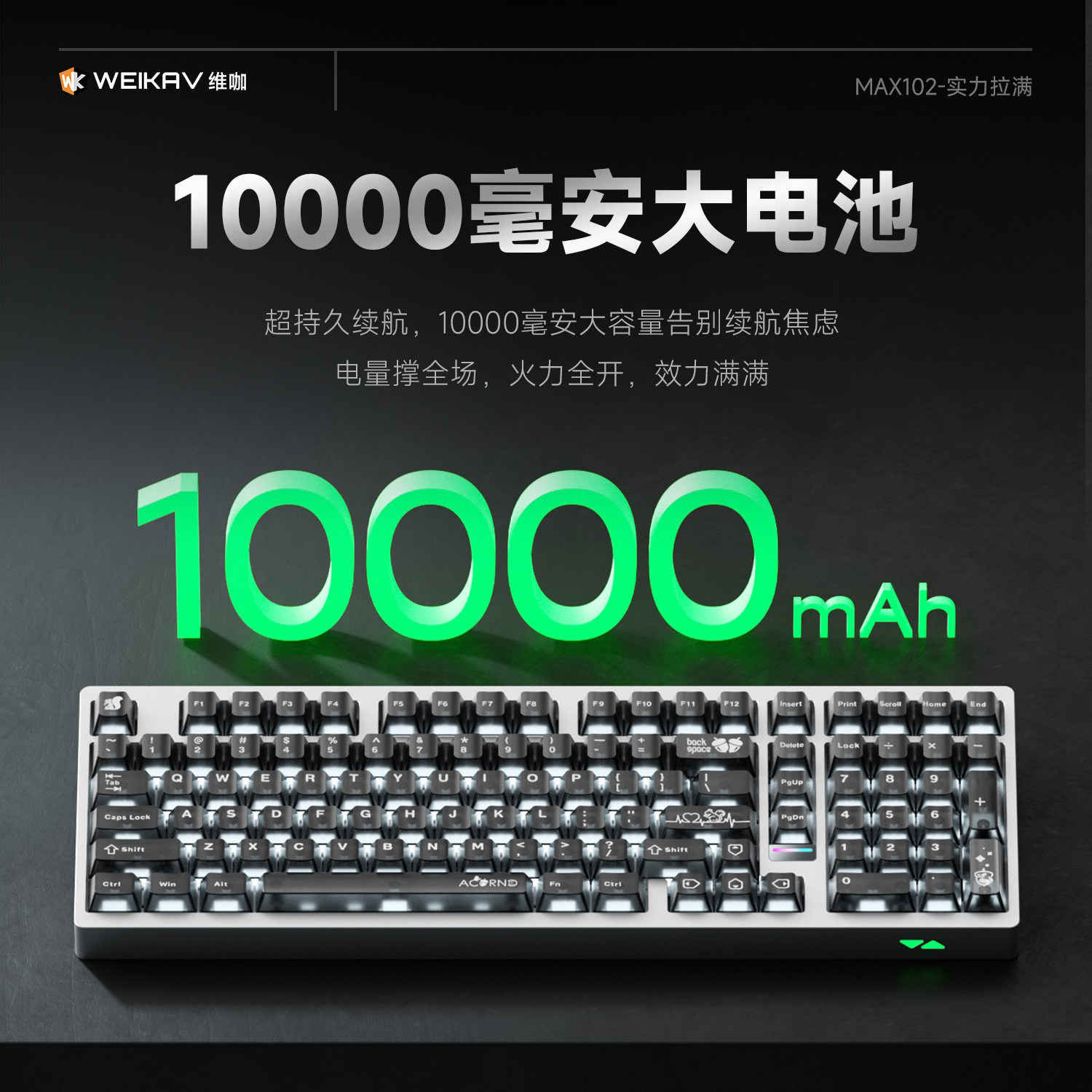 Weika Max102 Alüminyum Kasa Ka - Gaming Keyboard Wireless incelemesi ve fiyatı