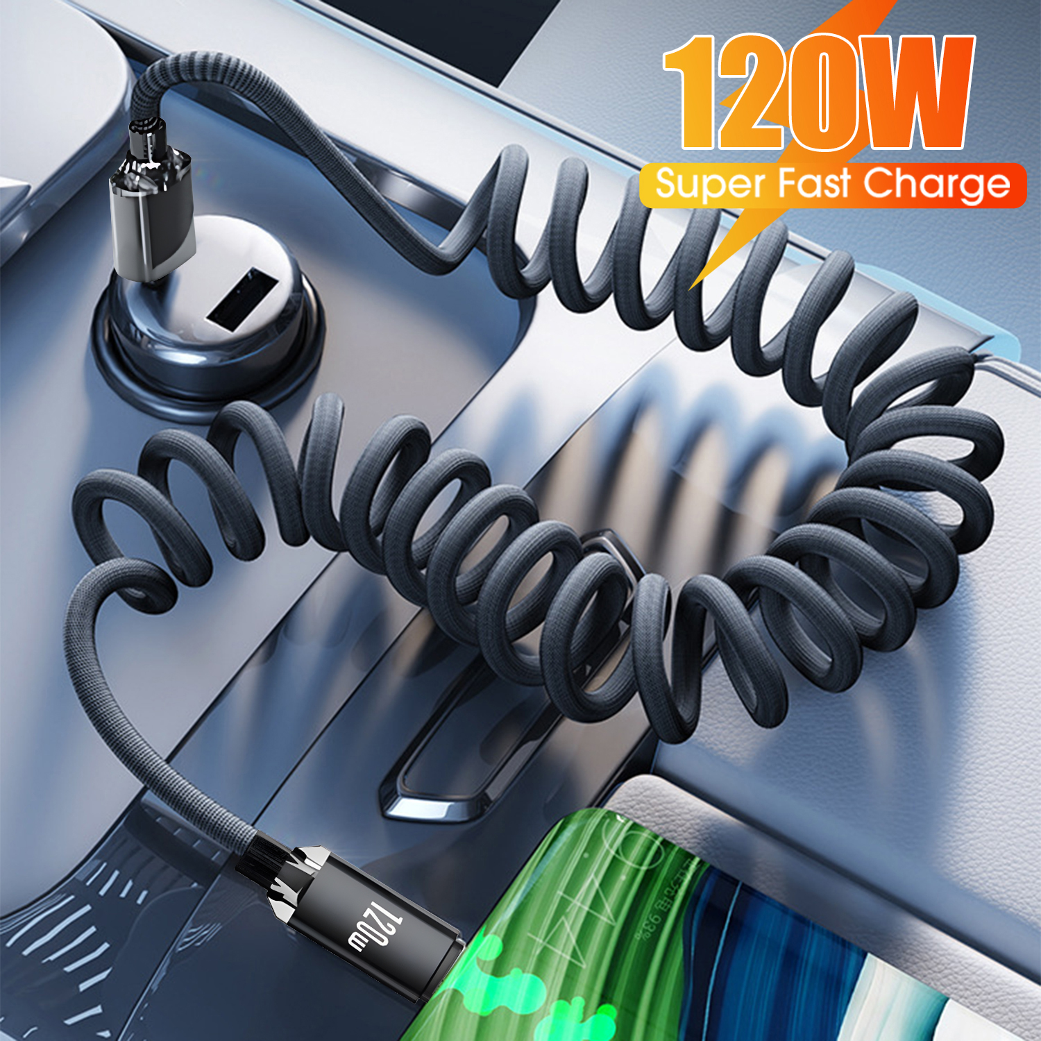 Sağlam Naylon Kılıflı USB C Ka - Coiled Usb Cable incelemesi ve fiyatı