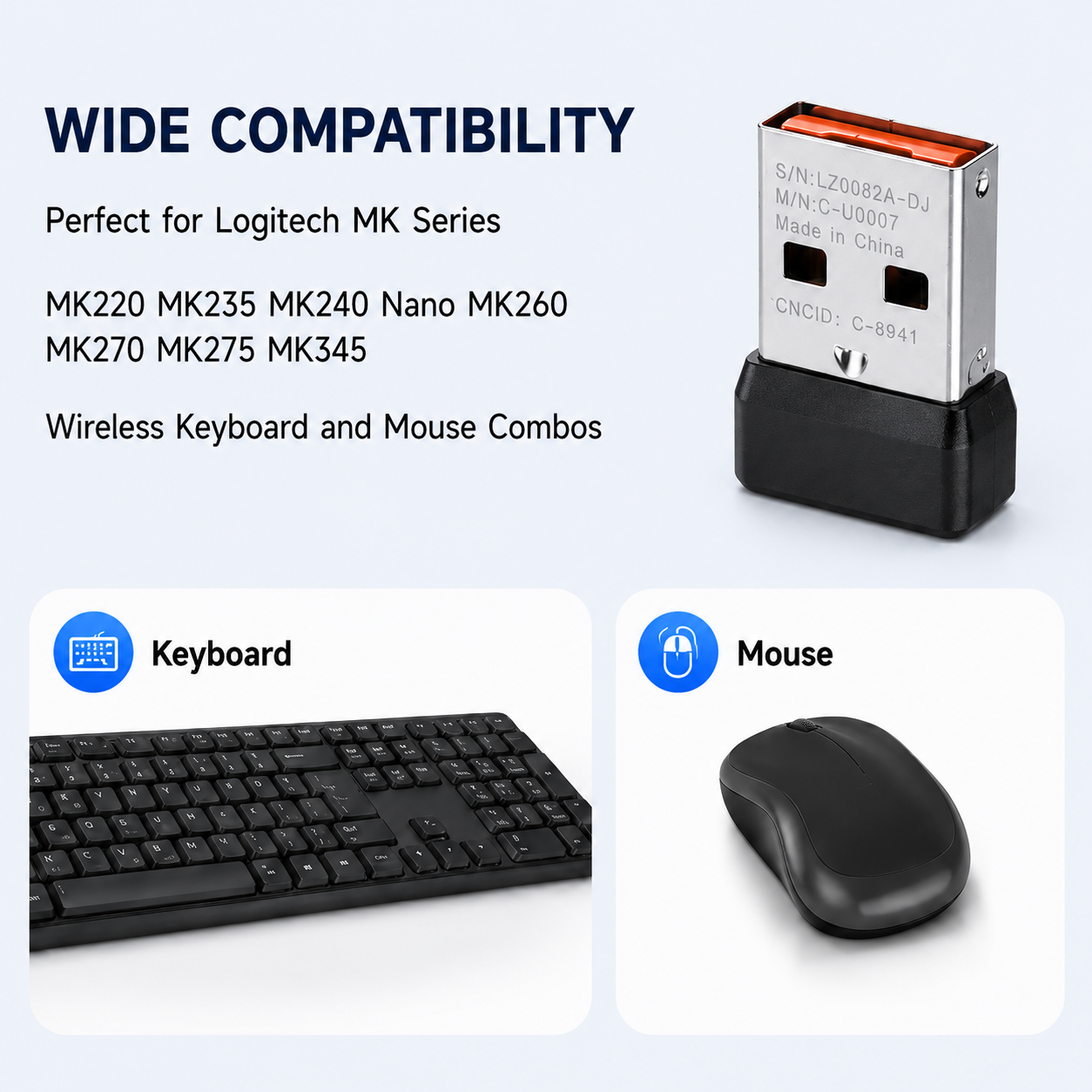 USB Alıcısı Yedek Logitech MK2 - Gaming Keyboard Wireless incelemesi ve fiyatı