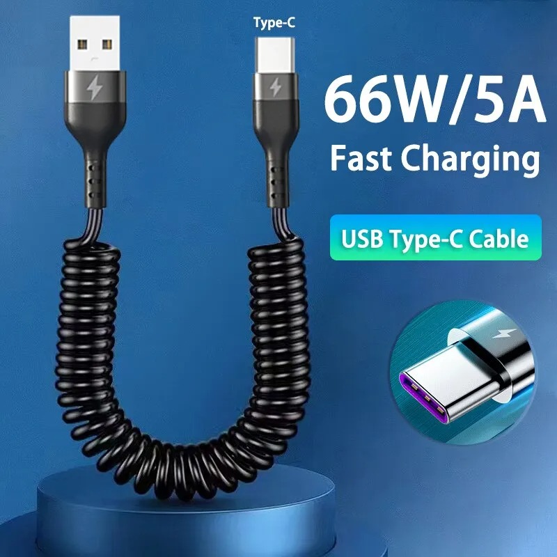 5A Hızlı Şarjlı Sarmal USB C - - Coiled Usb Cable incelemesi ve fiyatı