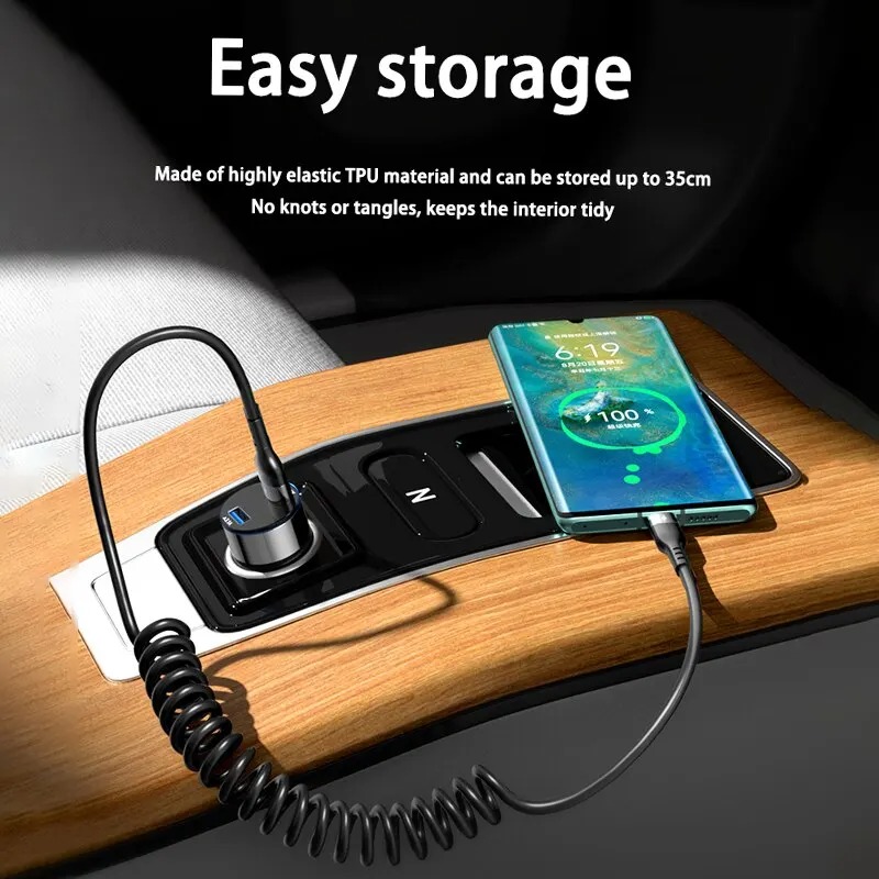 5A Hızlı Şarjlı Sarmal USB C - - Coiled Usb Cable incelemesi ve fiyatı