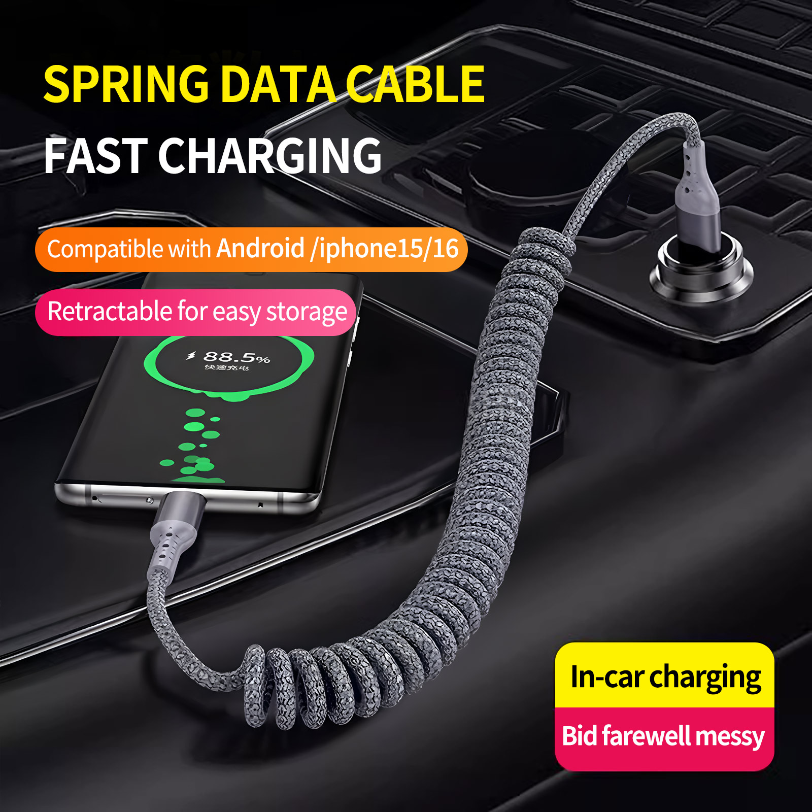90 Derece Sarmal USB-A'dan USB - Coiled Usb Cable incelemesi ve fiyatı