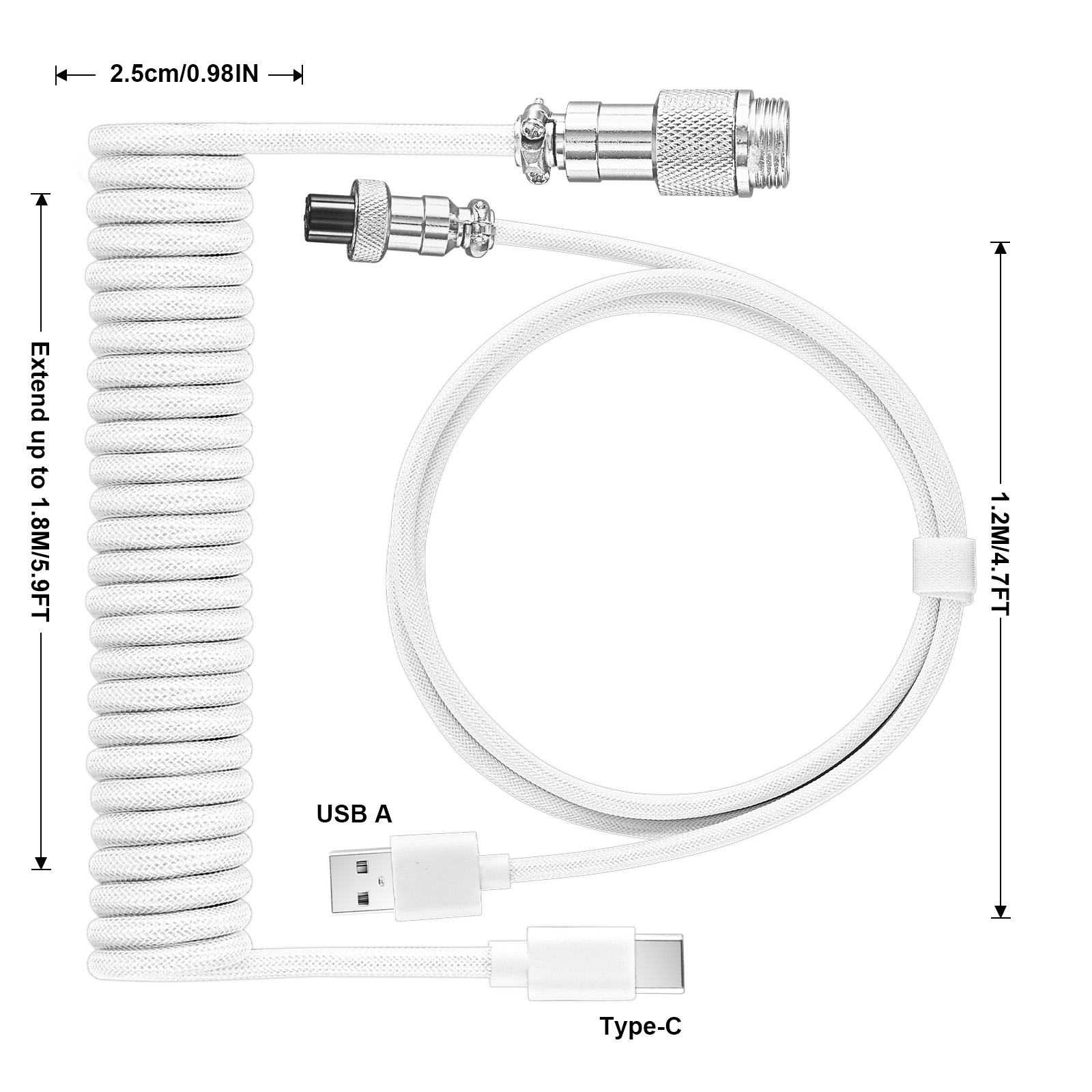 USB Tip C Mekanik Klavye Spira - Coiled Usb Cable incelemesi ve fiyatı