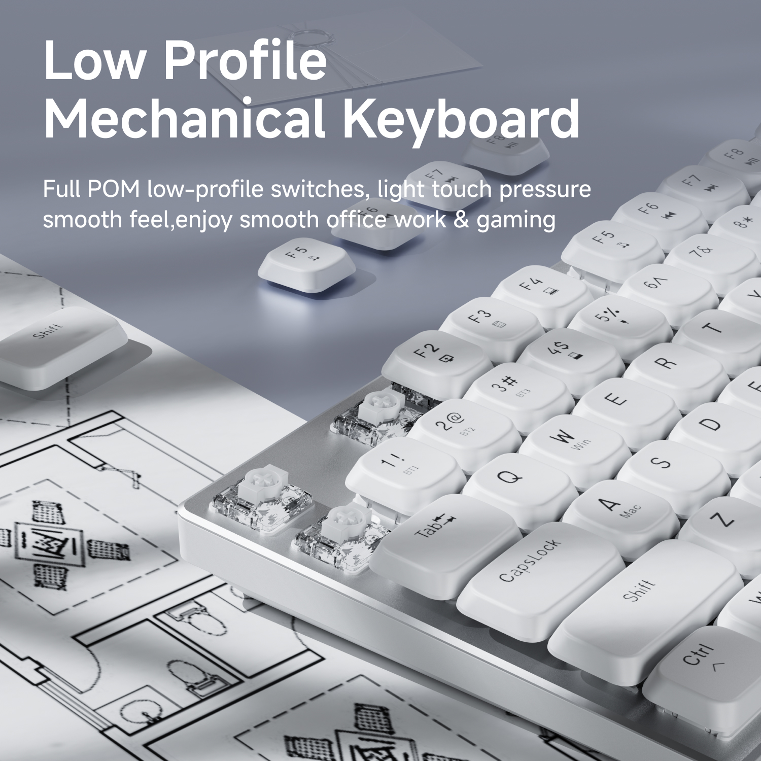 EWEADN Kablosuz Düşük Profilli - Gaming Keyboard Wireless incelemesi ve fiyatı