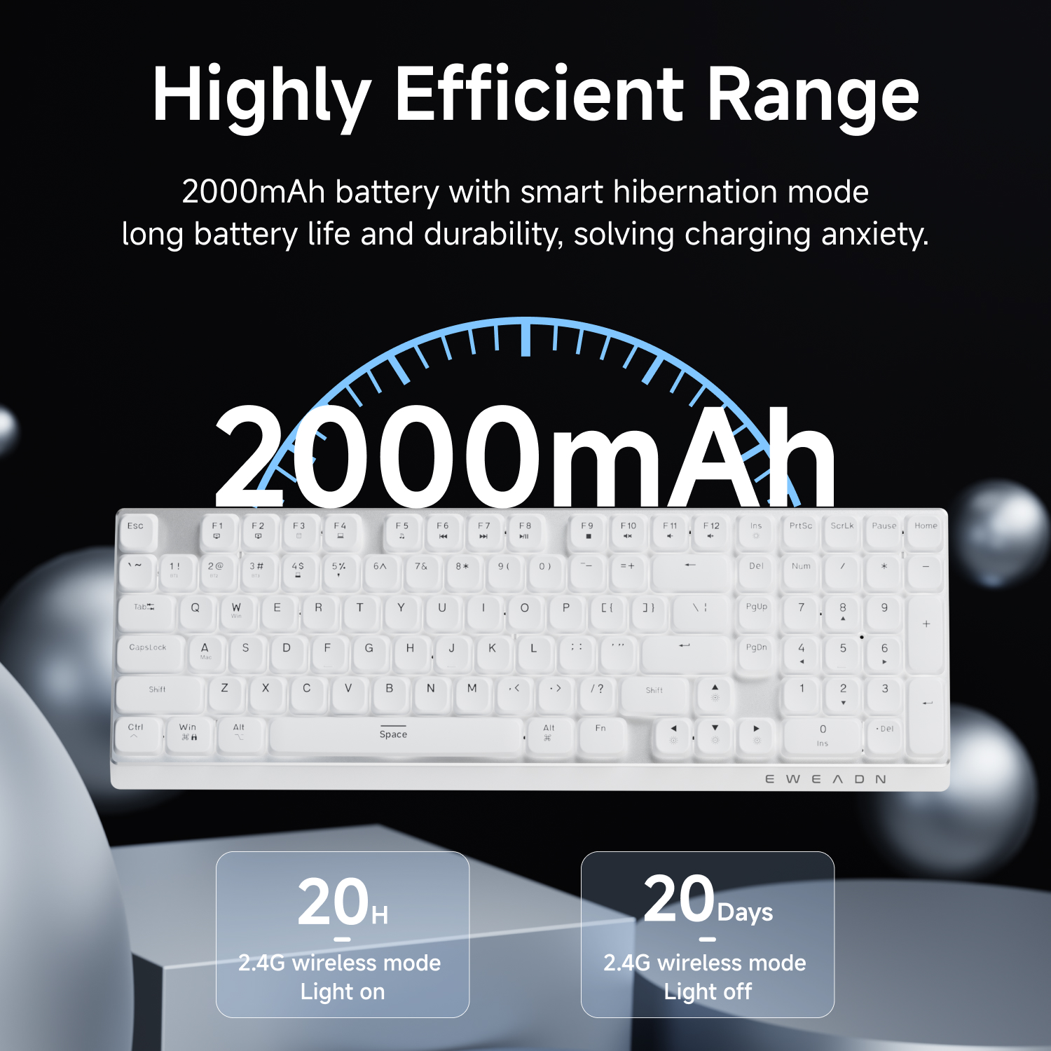 EWEADN Kablosuz Düşük Profilli - Gaming Keyboard Wireless incelemesi ve fiyatı