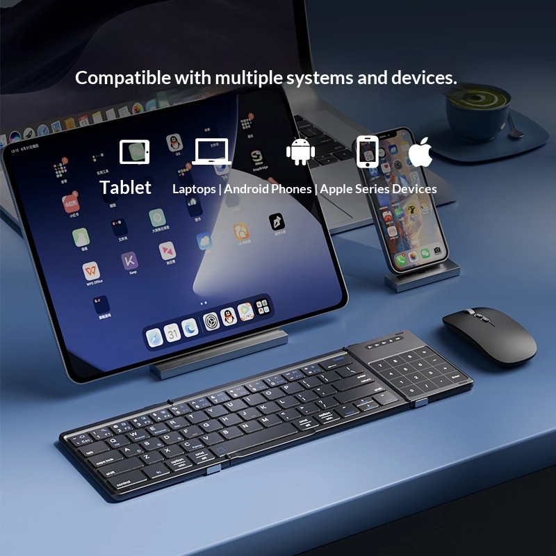 Mengzu Üç Katlı Kablosuz Bluet - Gaming Keyboard Wireless incelemesi ve fiyatı