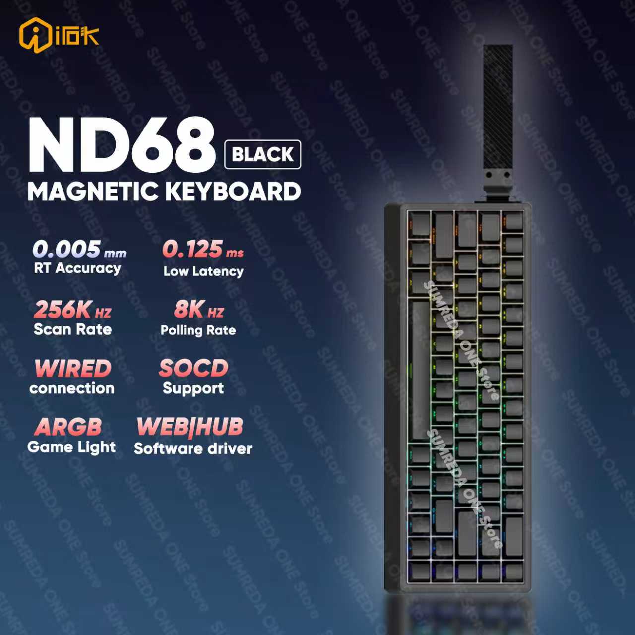 IROK ND68 ND68Pro Hall Etkili  - Gaming Keyboard Hall Effect Switches incelemesi ve fiyatı