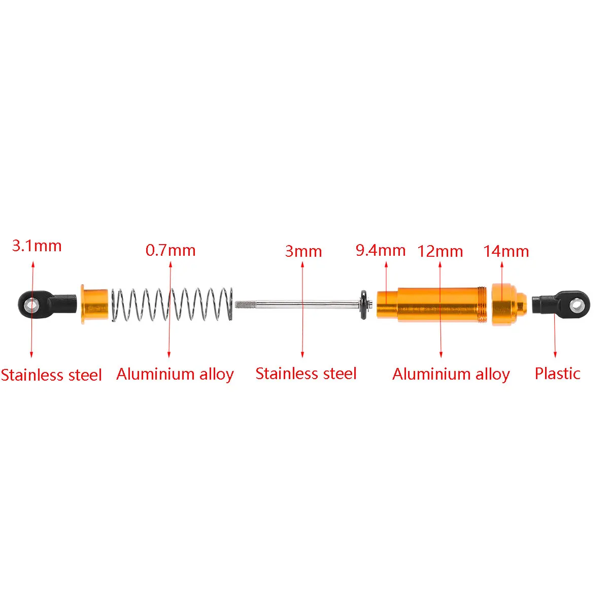 Alüminyum Büyük Çap Şoklar 75/ - Stabilizer Screw In incelemesi ve fiyatı